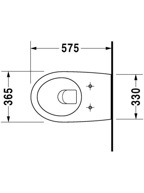Duravit Architec fali WC csésze 2546090064