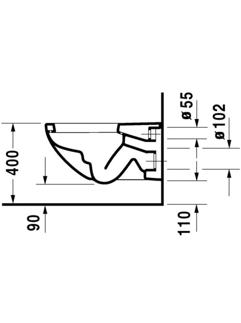 Duravit Architec fali WC csésze 2546090064