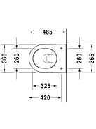 Duravit Darling New compact fali WC csésze 2549090000