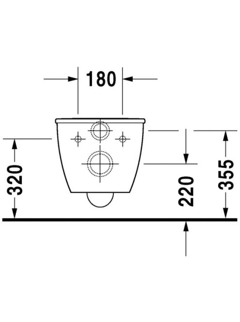 Duravit Darling New perem nélküli fali WC csésze 2557090000
