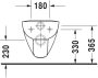 Duravit D-Code perem nélküli fali WC csésze 25700900002