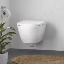   Duravit D-Neo öblítőperem nélküli fali WC csésze, HygieneGlaze bevonattal, fehér 2577092000