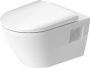 Duravit D-Neo öblítőperem nélküli fali WC csésze, fehér 2578090000