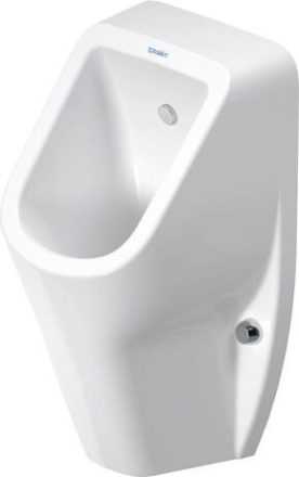 Duravit No.1 DuraStyle Basic hátsó bekötésű piszoár vízbekötőszettel, HygieneGlaze, magasfényű fehér 2819302000