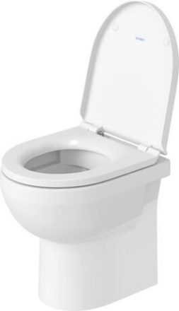 Duravit No.1 DuraStyle Basic padlón álló WC-szett, magasfényű fehér 41840900A1