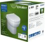 Duravit No.1 DuraStyle Basic padlón álló WC-szett, magasfényű fehér 41840900A1