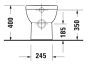 Duravit No.1 DuraStyle Basic padlón álló WC-szett, magasfényű fehér 41840900A1