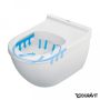 Duravit Starck 3 öblítőperem nélküli fali WC, Soft-Close WC Ülőkével 45270900A1