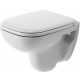 Duravit D-Code Kombipack 45350900A1, falra szerelhető WC csésze, Soft Close ülőkével
