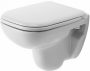 Duravit D-Code Kombipack 45350900A1, falra szerelhető WC csésze, Soft Close ülőkével