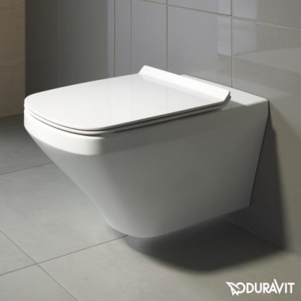 Duravit DuraStyle perem nélküli fali WC csésze , Soft-Close WC ülőkével 45510900A1