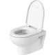 Duravit No.1 DuraStyle Basic Rimless fali mélyöblítésű WC-szett 365x540, magasfényű fehér 45620900A1
