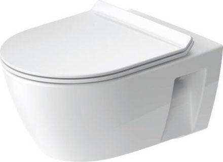 Duravit No.1 DuraStyle Basic Fali WC-szett mélyöblítésű és perem nélküli, magasfényű fehér 45820900A1