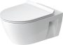 Duravit No.1 DuraStyle Basic Fali WC-szett mélyöblítésű és perem nélküli, magasfényű fehér 45820900A1
