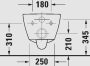 Duravit No.1 DuraStyle Basic Fali WC-szett mélyöblítésű és perem nélküli, magasfényű fehér 45820900A1