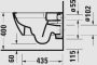 Duravit No.1 DuraStyle Basic Fali WC-szett mélyöblítésű és perem nélküli, magasfényű fehér 45820900A1
