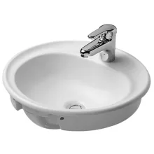   Duravit Manua felülről beépíthető kerámia mosdó 48x48 cm fehér 5220480000