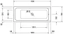 Duravit D-Code középlefolyós 170x70 akril kád 700097 (700097000000000)
