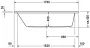 Duravit D-Code középlefolyós 170x70 akril kád 700097 (700097000000000)