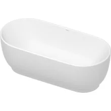   Duravit Luv szabadonálló kád 185x85 cm DuraSolid A speciális le és túlfolyóval, fehér alpin 700434000000000