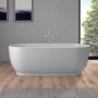 Duravit Luv szabadonálló kád 185x85 cm DuraSolid A speciális le és túlfolyóval, fehér alpin 700434000000000