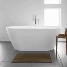   Duravit D-Neo szabadonálló kád DuraSolid A 160x75 cm, speciális le és túlfolyóval, fehér alpin 700477000000000