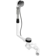   Duravit Universal Le- és túlfolyógarnitúra Bowden kábellel 530 mm, króm 792200000001000