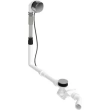   Duravit Universal Kád le- és túlfolyógarnitúra kádtöltővel, Push Open leeresztővel, króm 792207000001000