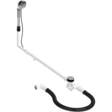   Duravit le és túlfolyó készlet kádakhoz, Bowden kábellel 110 cm, króm 792210000001000