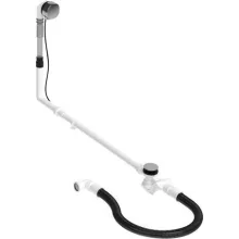   Duravit le és túlfolyó készlet kádakhoz befolyóval, Bowden kábellel 110 cm, króm 792211000001000