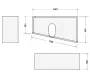 Duravit No.1 DuraStyle Basic Fürdőkádtartó, trapéz 170x100 jobbos kádhoz 792438000000000