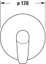 Duravit B1 egykaros falsík alatti zuhanycsaptelep 1 fogyasztóhoz B14210010010