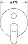 Duravit B1 egykaros falsík alatti zuhanycsaptelep 2 fogyasztóhoz B14210012010