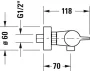 Duravit B.1 termosztátos zuhanycsaptelep, króm B14220000010