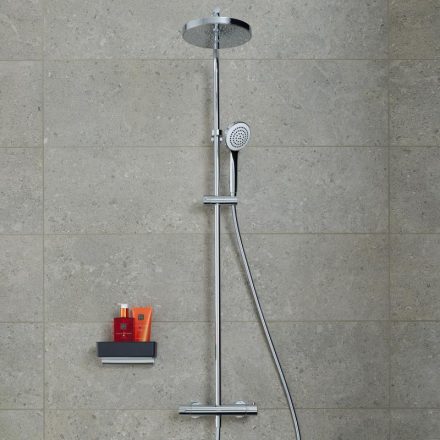 Duravit B1 falon kívüli zuhanyrendszer termosztátos csapteleppel B14280008010