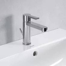   Duravit B.2 mosdócsaptelep M-es méret, automata leeresztővel, króm B21020001010
