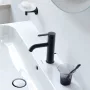 Duravit C.1 egykaros mosdócsaptelep M-es méret, automata leeresztőszeleppel, matt fekete C11020001046