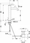 Duravit C.1 Egykaros mosdócsaptelep L méret leeresztővel, króm C11030001010