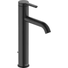   Duravit C.1 Egykaros mosdócsaptelep L méret leeresztővel, matt fekete C11030001046