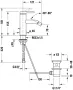 Duravit C.1 bidécsaptelep automata leeresztővel, króm C12400001010