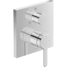   Duravit C.1 falsík alatti szögletes zuhanycsaptelep 2 fogyasztóhoz, króm C14210011010