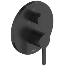   Duravit C.1 egykaros falsík alatti zuhanycsaptelep 2 fogyasztóhoz, matt fekete C14210012046
