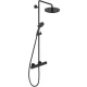 Duravit C.1 termosztátos zuhanyrendszer 230, matt fekete C14280008046