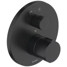   Duravit C.1 falsik alatti termosztátos kádcsaptelep 2 fogyasztóhoz, matt fekete C15200014046