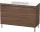 Duravit L-Cube c-bonded alsószekrény Vero Air kerámia mosdóval 120x48 cm, sötét dió LC6939N2121