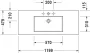 Duravit L-Cube c-bonded alsószekrény Vero Air kerámia mosdóval 120x48 cm, magasfényű fekete LC6939N4040