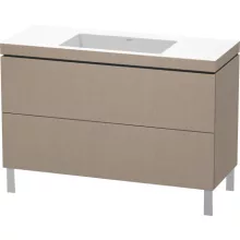   Duravit L-Cube c-bonded alsószekrény Vero Air kerámia mosdóval 120x48 cm, vászon LC6939N7575