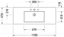 Duravit L-Cube c-bonded alsószekrény Vero Air kerámia mosdóval 120x48 cm, vászon LC6939N7575