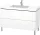 Duravit L-Cube c-bonded alsószekrény kerámia mosdóval 120x48 csapfurattal, matt fehér LC6939O1818