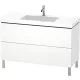 Duravit L-Cube c-bonded alsószekrény kerámia mosdóval 120x48 csapfurattal, matt fehér LC6939O1818